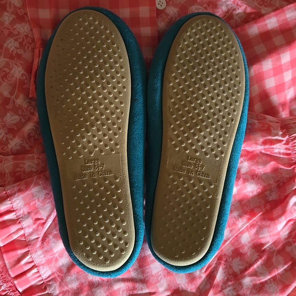American Girl Tenny Grant's Gingham Pajamas w/ Moccasin Slippers - Girl's XL - Picture 7 of 12